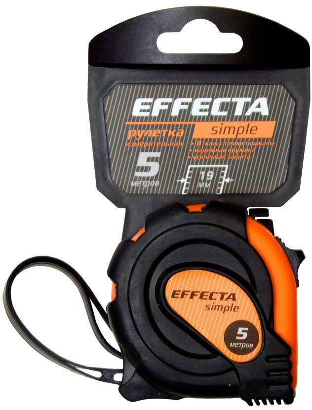 Рулетка EFFECTA Simple 5м / 19 мм Рулетка EFFECTA Simple 5м / 19 мм