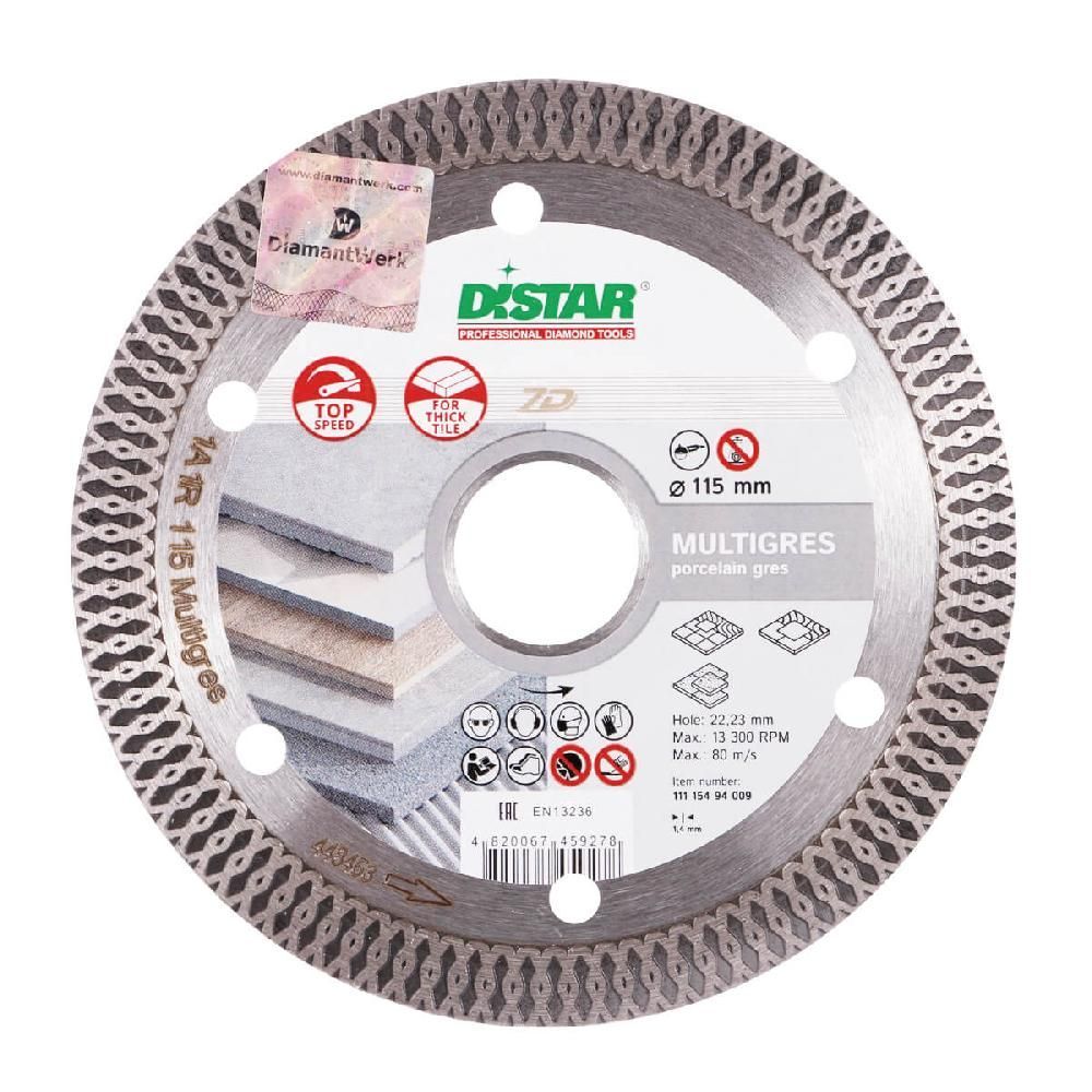 Круг алмазный 1A1R 115x1,4x10x22,23 Multigres