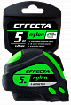 Рулетка Effecta Nylon -5м/25 мм с магнитом, автостопом, лентой нейлон